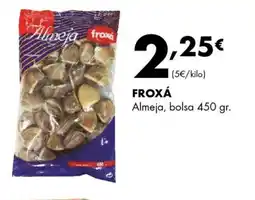 Supermercados Lupa FROXÁ Almeja, bolsa oferta