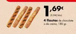 Supermercados Lupa 4 flautas de chocolate o de crema oferta