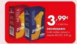 Supermercados Lupa DROMEDARIO Café molido natural o mezcla 80/20 oferta