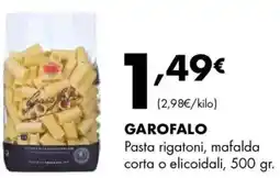 Supermercados Lupa GAROFALO Pasta rigatoni, mafalda corta o elicoidali oferta