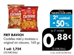 Supermercados Lupa FRIT RAVICH Cocteleo miel y mostaza u original sin cáscara oferta