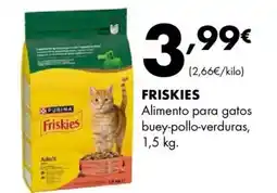 Supermercados Lupa FRISKIES Alimento para gatos buey-pollo-verduras oferta