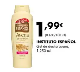 Supermercados Lupa INSTITUTO ESPAÑOL Gel de ducha avena oferta