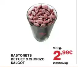 Supercor Bastonets de fuet o chorizo salgot oferta