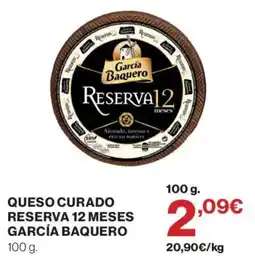 Supercor GARCÍA BAQUERO Queso curado reserva 12 meses oferta