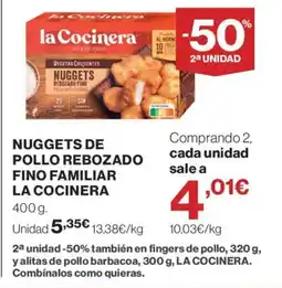 Supercor LA COCINERA Nuggets de pollo rebozado fino familiar oferta