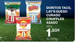 Supercor Doritos taco, lay's queso curado o ruffles asado oferta