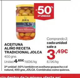 Supercor JOLCA Aceituna aliño receta tradicional oferta