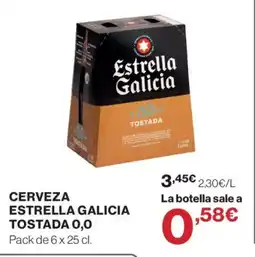 Supercor Cerveza estrella galicia tostada 0,0 oferta