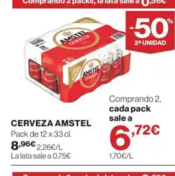 Supercor AMSTEL Cerveza oferta