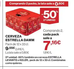 Supercor ESTRELLA DAMM Cerveza oferta