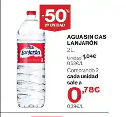 Supercor LANJARÓN Agua sin gas oferta