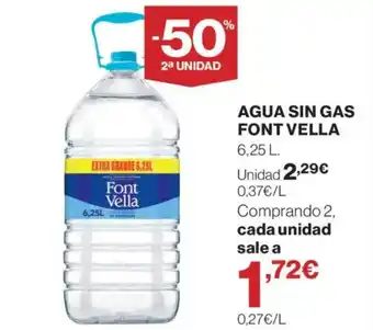 Supercor FONT VELLA Agua sin gas oferta