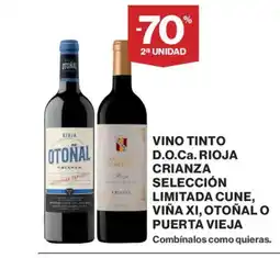 Supercor Vino tinto d.o.ca. rioja crianza selección limitada cune, viña xi, otoñal o puerta vieja oferta