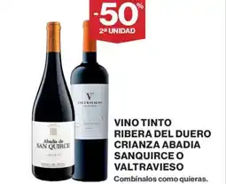 Supercor Vino tinto ribera del duero crianza abadia sanquirce o valtravieso oferta