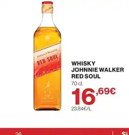 Supercor Whisky johnnie walker red soul oferta