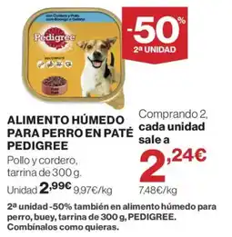 Supercor PEDIGREE Alimento húmedo para perro en paté oferta