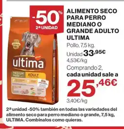 Supercor ULTIMA Alimento seco para perro mediano o grande adulto oferta