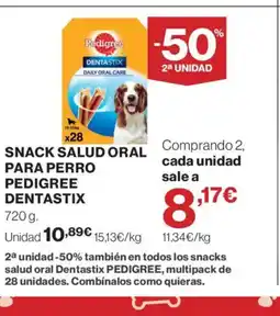 Supercor PEDIGREE DENTASTIX Snack salud oral para perro oferta