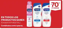 Supercor SANEX En todos los productos oferta