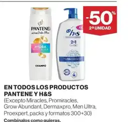 Supercor En todos los productos pantene y h&s oferta