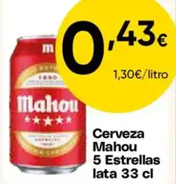 Cash FROIZ MAHOU 5 ESTRELLAS Cerveza oferta
