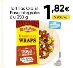 Cash FROIZ OLD EL PASO Tortillas integrales 6 u oferta