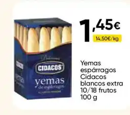 Cash FROIZ CIDACOS Yemas espárragos blancos extra 10/18 frutos oferta