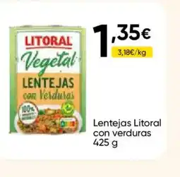Cash FROIZ LITORAL Lentejas con verduras oferta