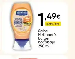 Cash FROIZ HELLMANN'S Salsa burger bocabajo oferta