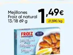 Cash FROIZ FROIZ Mejillones al natural oferta