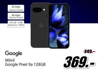 GOOGLE Móvil Google Pixel 9a 128GB