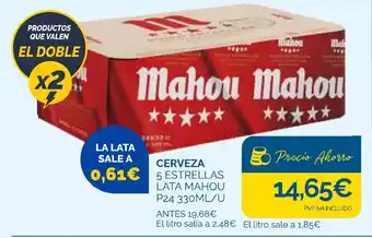 Cash Ecofamilia MAHOU Cerveza 5 estrellas lata oferta