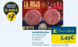 Cash Ecofamilia ELPOZO Hamburguesa vacuno 95% oferta