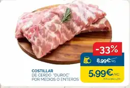 Cash Ecofamilia Costillar de cerdo "duroc" por medios o enteros oferta