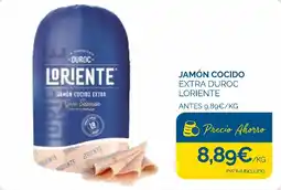 Cash Ecofamilia LORIENTE Jamón cocido extra duroc oferta