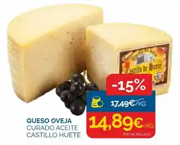 Cash Ecofamilia CASTILLO HUETE Queso oveja curado aceite oferta
