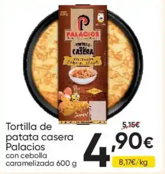 FROIZ PALACIOS Tortilla de patata casera con cebolla caramelizada oferta