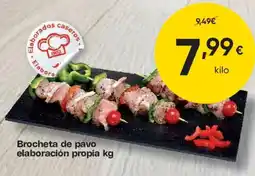 FROIZ Brocheta de pavo elaboración propia oferta
