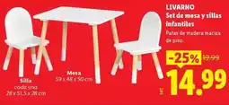 Ocine Livarno - set de mesa y sillas infantiles oferta