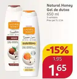 Rossmann Natural honey - gel de dutxa oferta