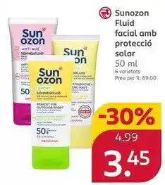Rossmann Sun - fluid facial amb proteccio solar oferta