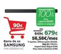 El Corte Inglés Samsung - barra de so oferta