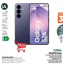 El Corte Inglés Samsung - galaxy s26 oferta