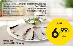 FROIZ Filete de bacaladilla/lirio oferta
