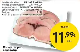 FROIZ Rodaja de pez espada oferta