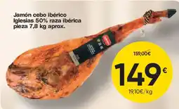 FROIZ Jamón cebo ibérico Iglesias 50% raza ibérica oferta