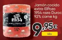 FROIZ ELPOZO Jamón cocido extra 1954 raza Duroc 92% carne oferta