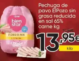 FROIZ ELPOZO Pechuga de pavo sin grasa reducida en sal 65% oferta