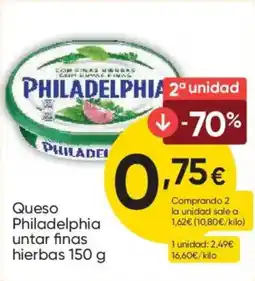 FROIZ PHILADELPHIA Queso untar finas hierbas oferta